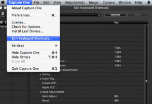 Capture One Keyboard Shortcuts (hotkeys) for Mac and Windows