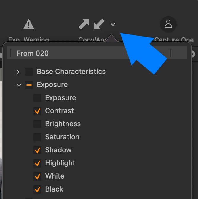 Capture One New Toolbar