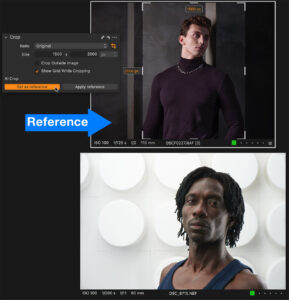 Capture One AI Crop Tool Portrait