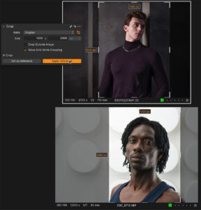 Capture One AI Crop Tool Portrait