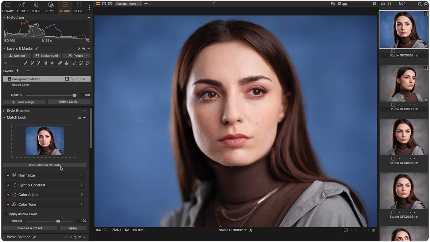 Capture One Match Look Replicate Color Grading