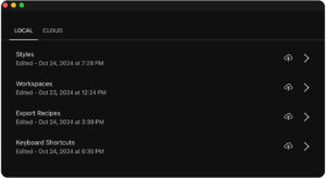 Capture One Cloud Settings Syncing