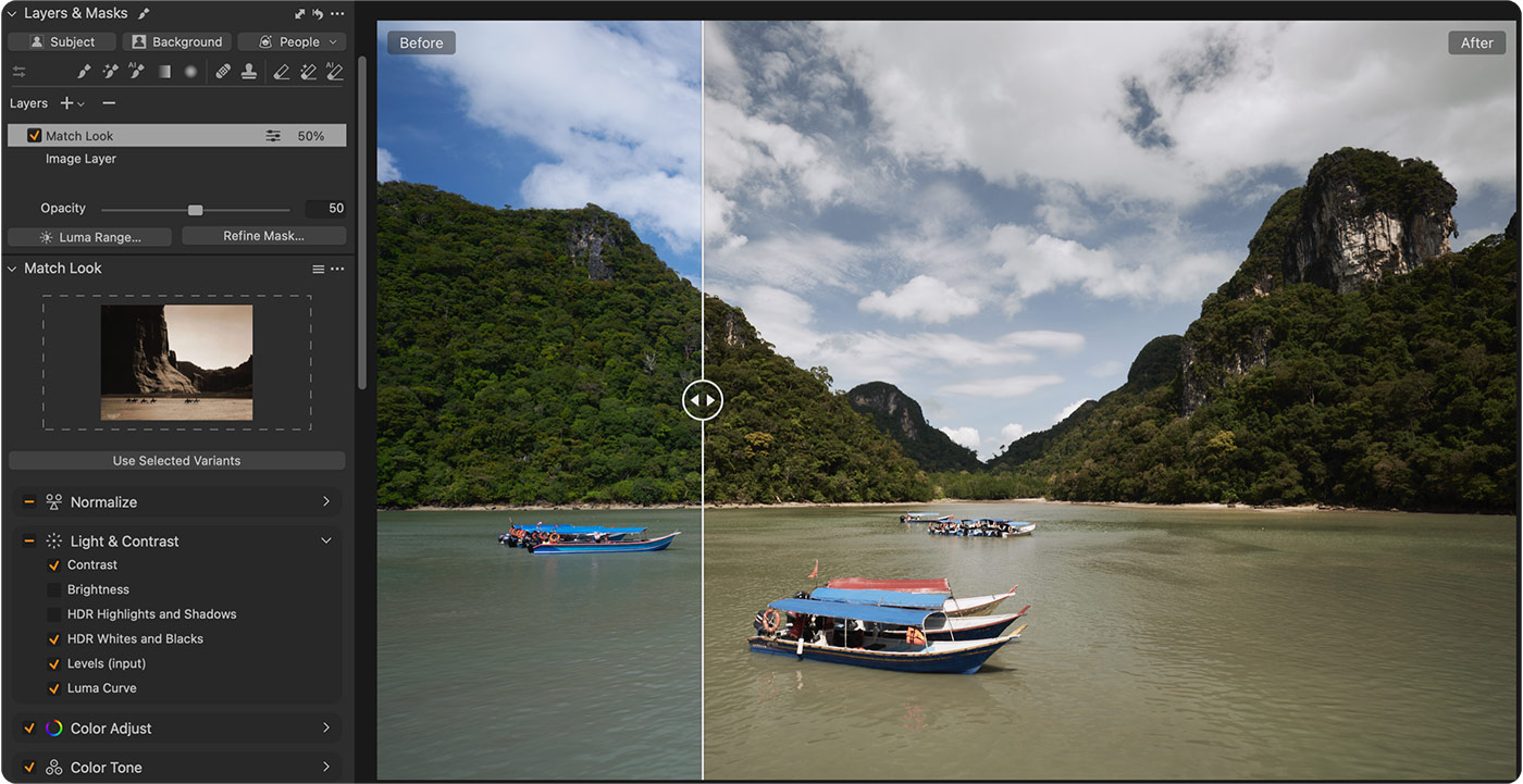 Landscapes with Capture One Match Look